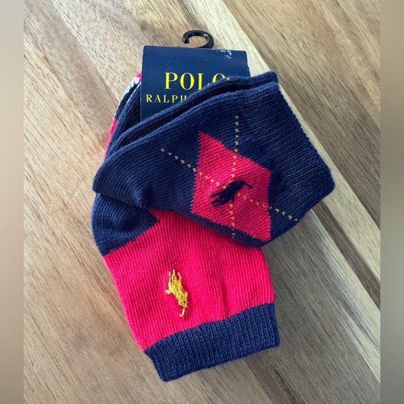 NWT Ralph Lauren Polo Baby Grip Socks - Picture 2 of 6